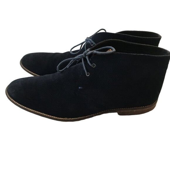 BEN SHERMAN Navy Blue Men Boots - Picture 4 of 8
